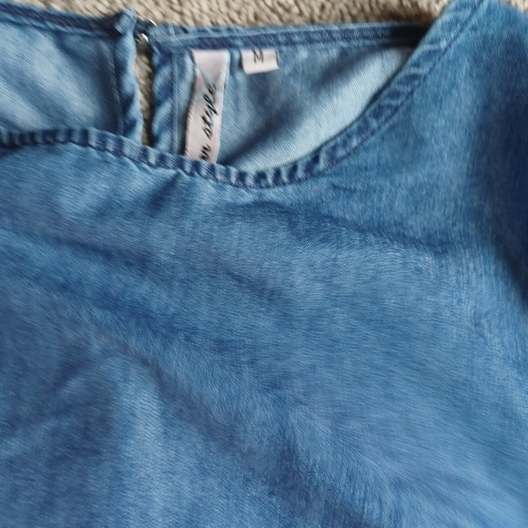 Star style chambry blouse - Picture 3 of 6